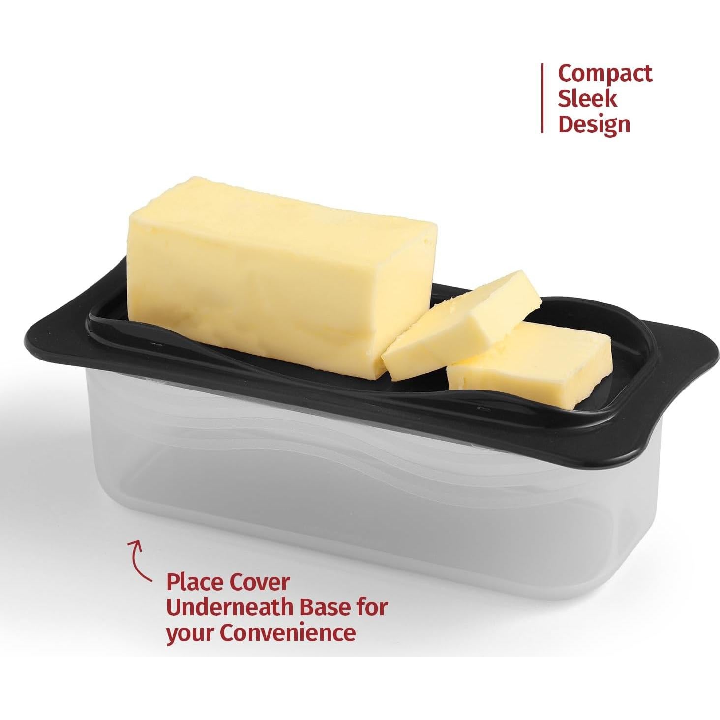 Contenedor de Mantequilla Signoraware Negro con Tapa 16.5x7.9cm