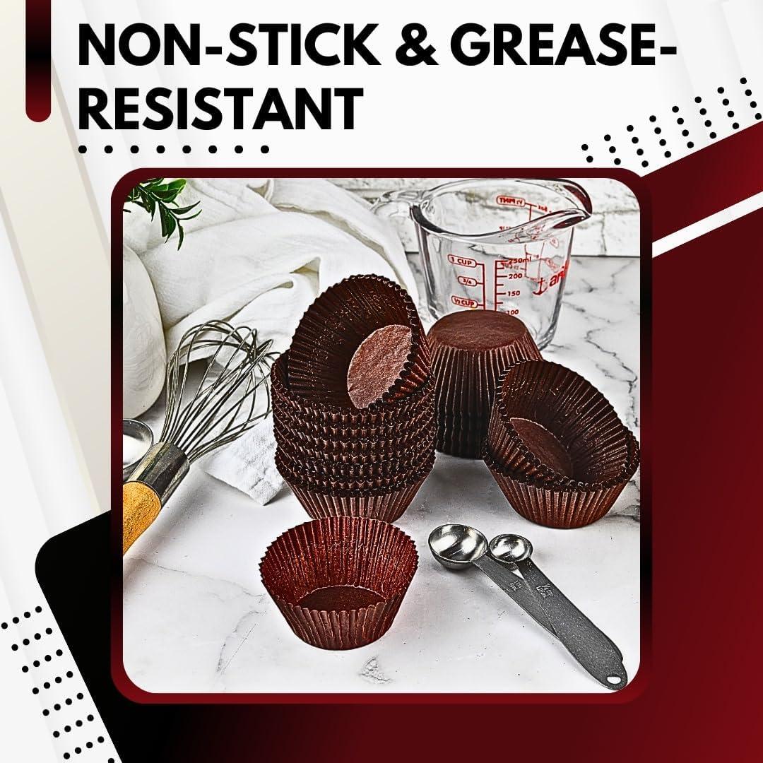 Forros de Cupcake Marrones Green Direct - Paquete de 500 Unidades