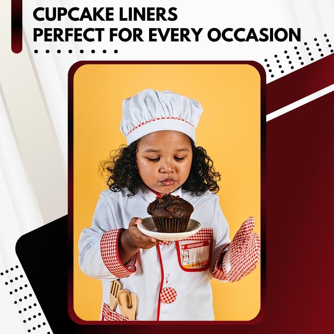 Forros de Cupcake Marrones Green Direct - Paquete de 500 Unidades