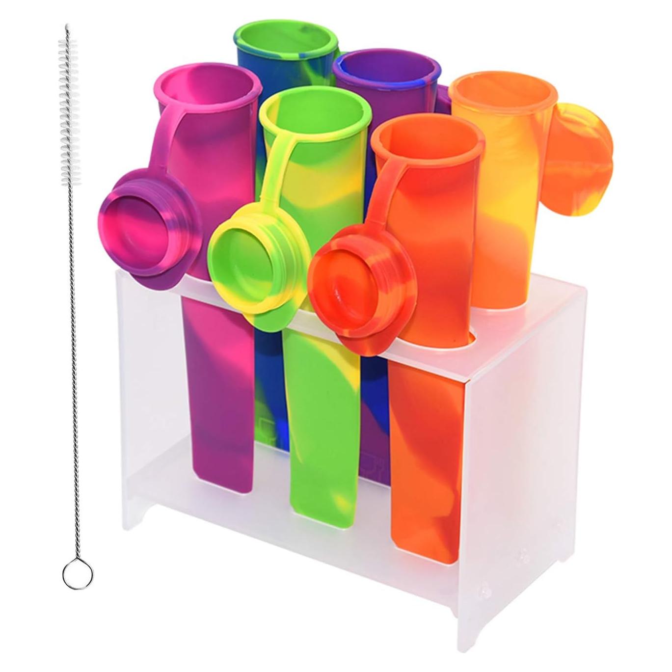 Moldes de Paletas de Silicona Bangp - 6 Piezas Reutilizables