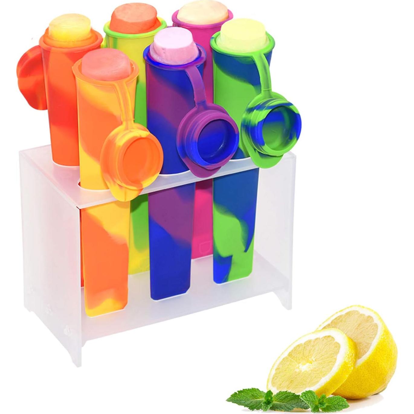 Moldes de Paletas de Silicona Bangp - 6 Piezas Reutilizables