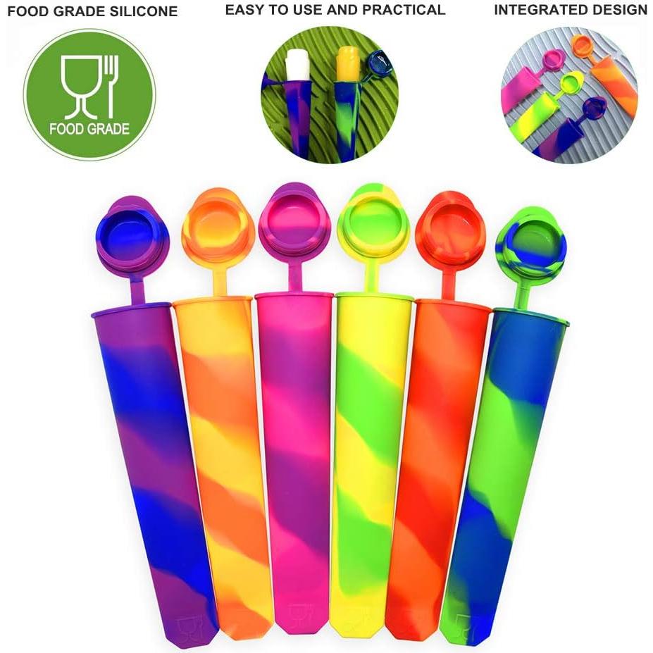 Moldes de Paletas de Silicona Bangp - 6 Piezas Reutilizables
