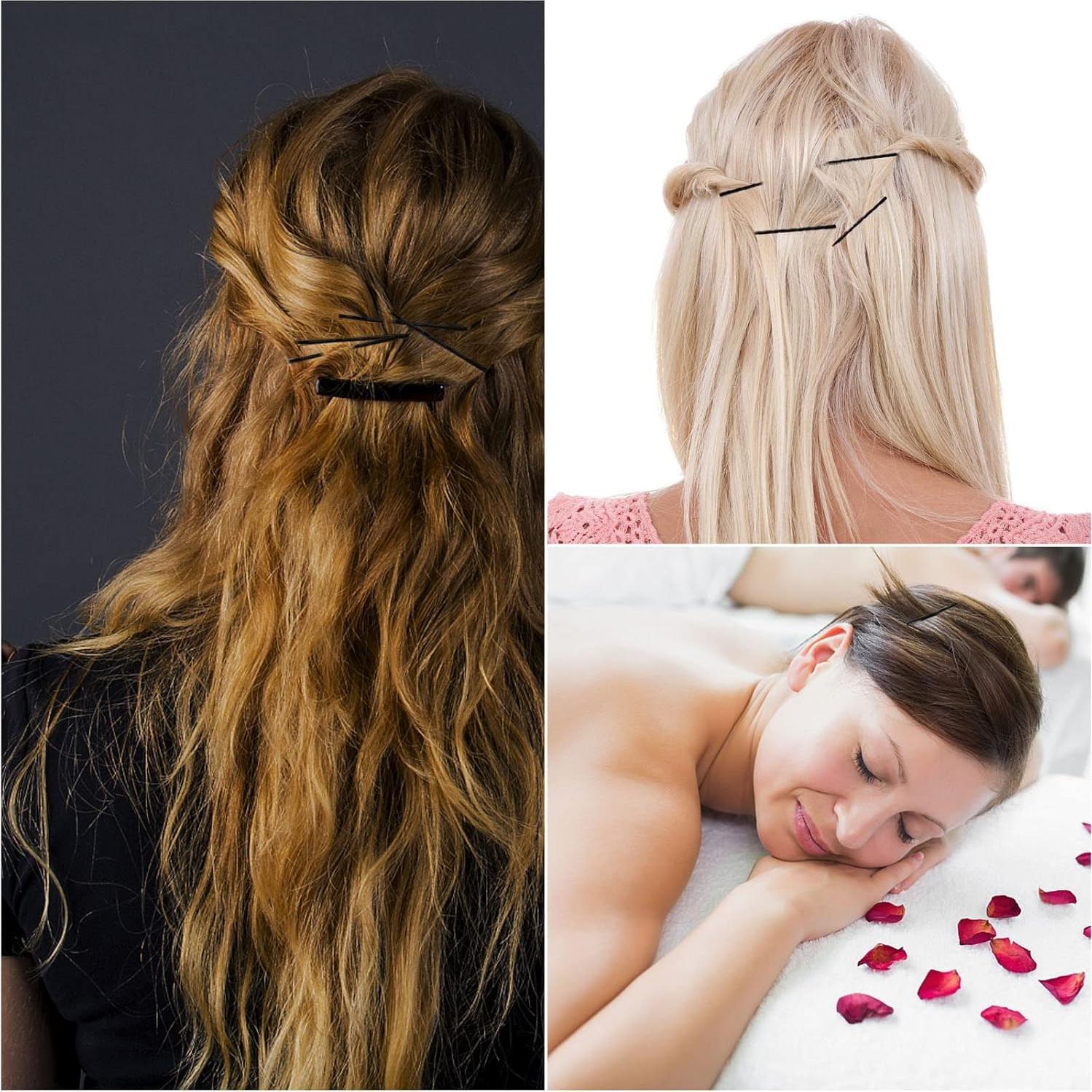 300 Horquillas para el Cabello Tbestmax 5 cm Negras