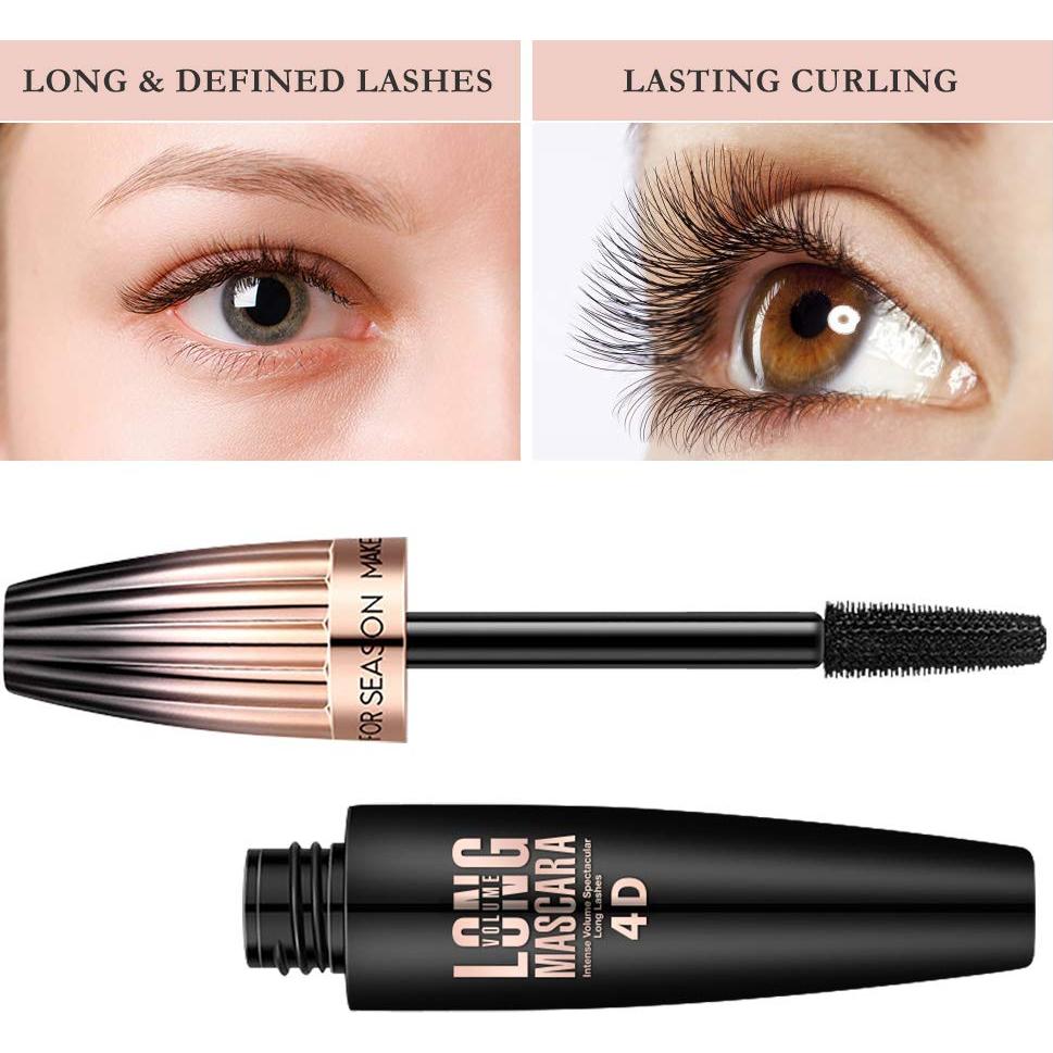 Máscara de Pestañas 4D Mcukv A Prueba de Agua 2 Paquetes