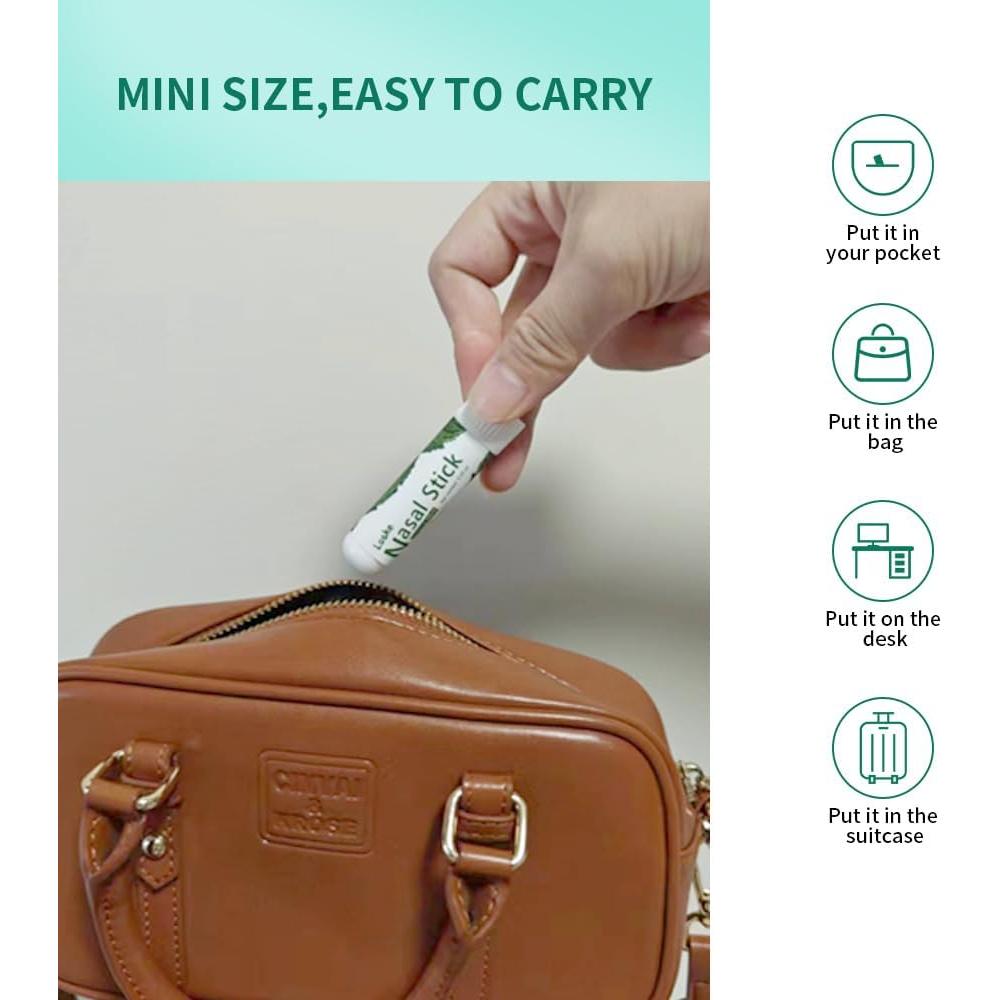 Palito Nasal Energizante Loske 3PCS Menta - Tamaño Grande