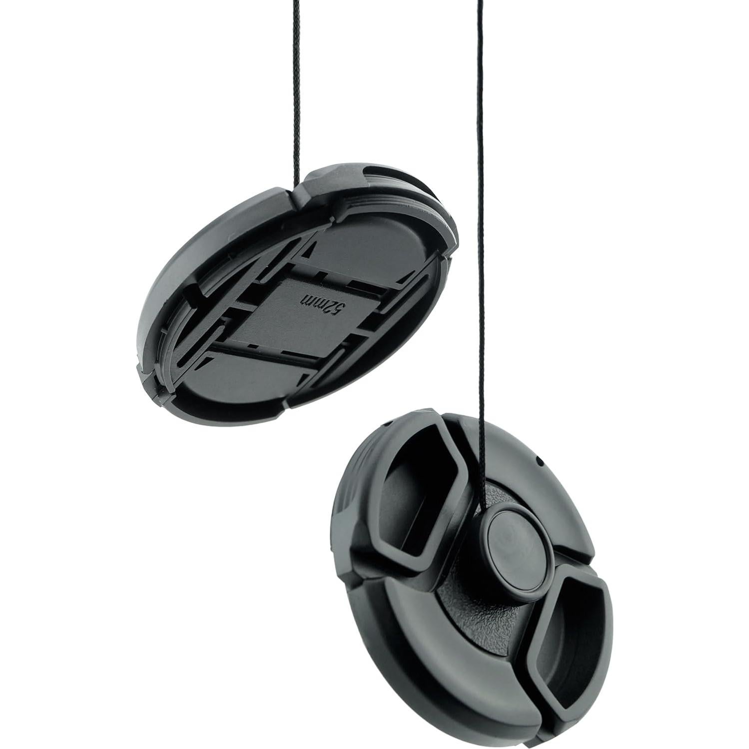 Paquete de 4 Tapas de Lente 52mm CamKix con Paño de Limpieza