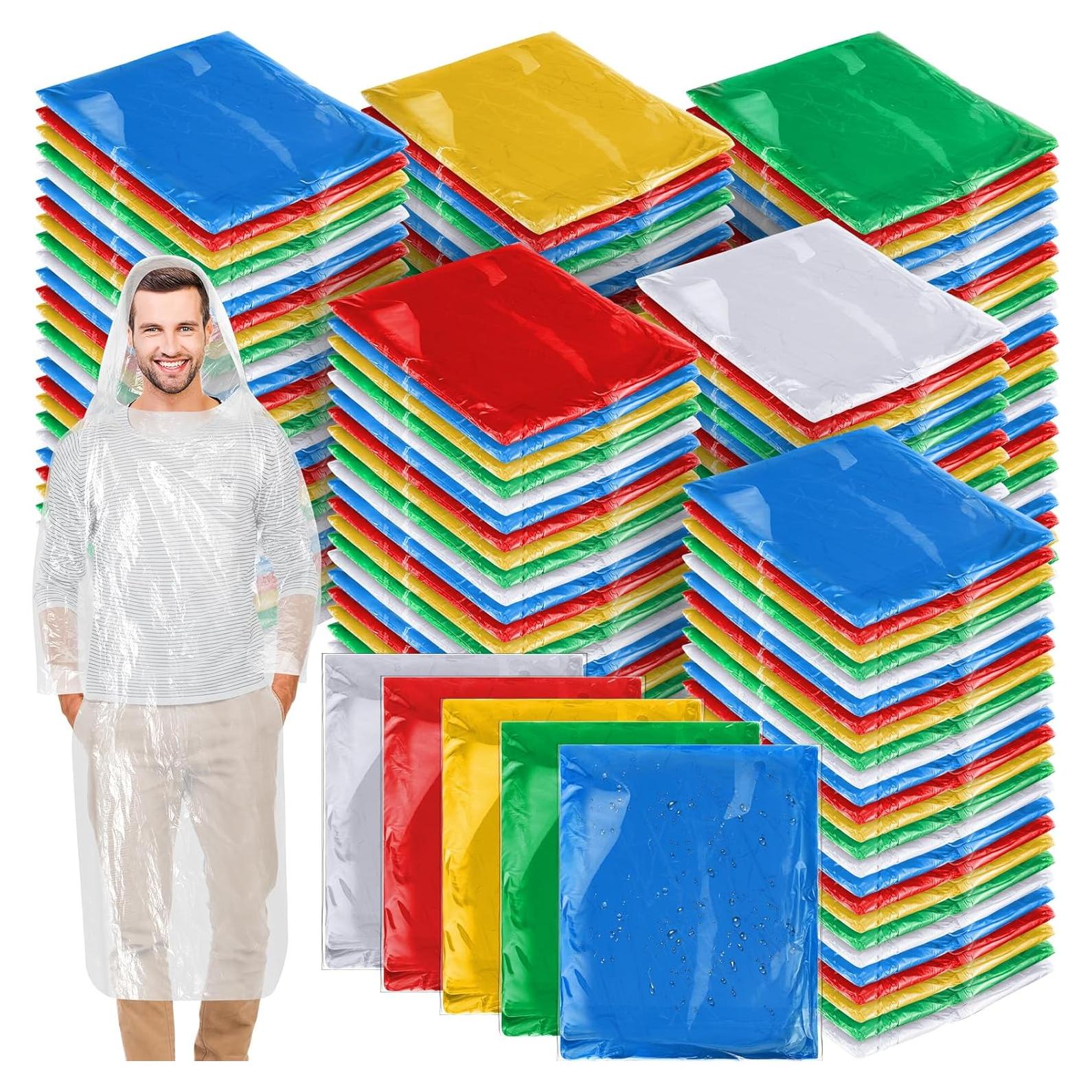 Paquete de 150 Ponchos de Lluvia Desechables Handepo Adultos