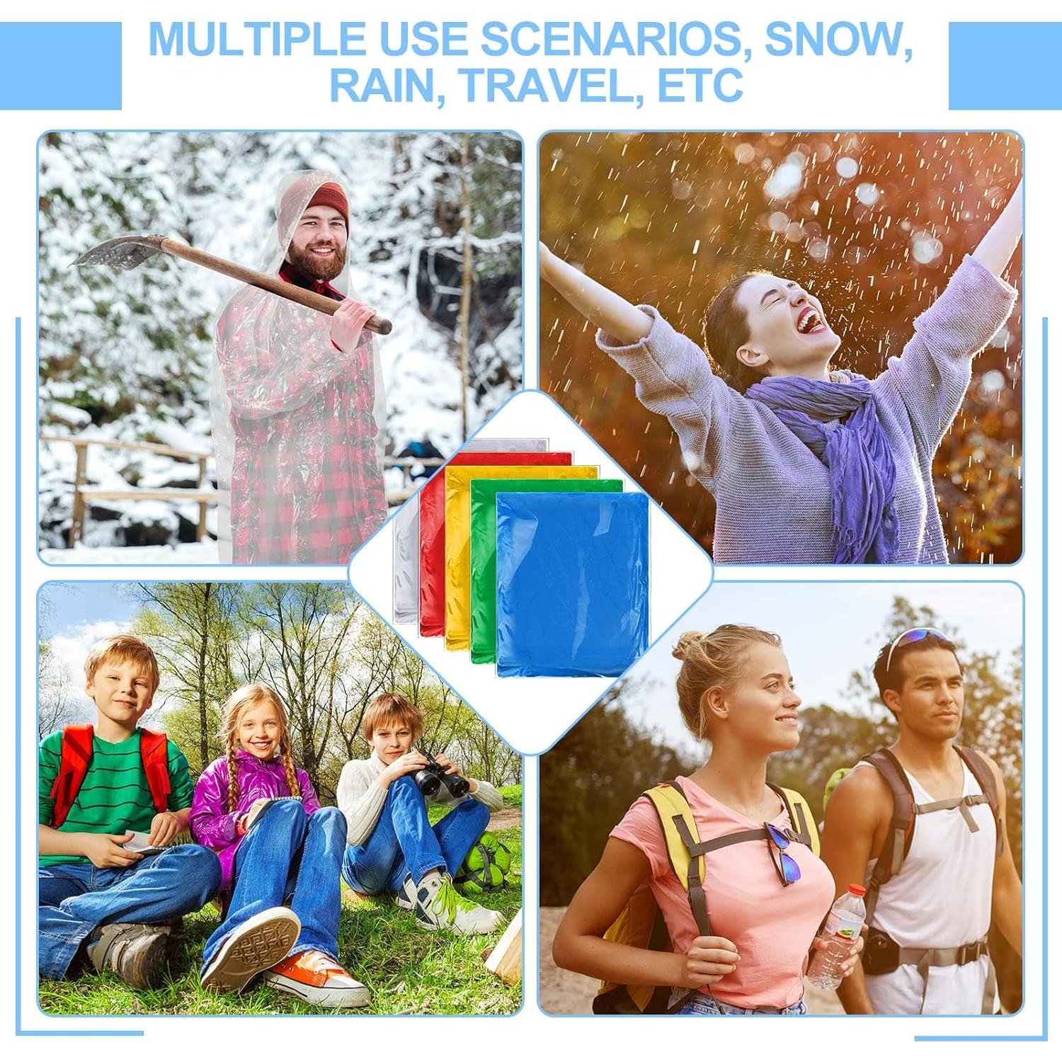 Paquete de 150 Ponchos de Lluvia Desechables Handepo Adultos