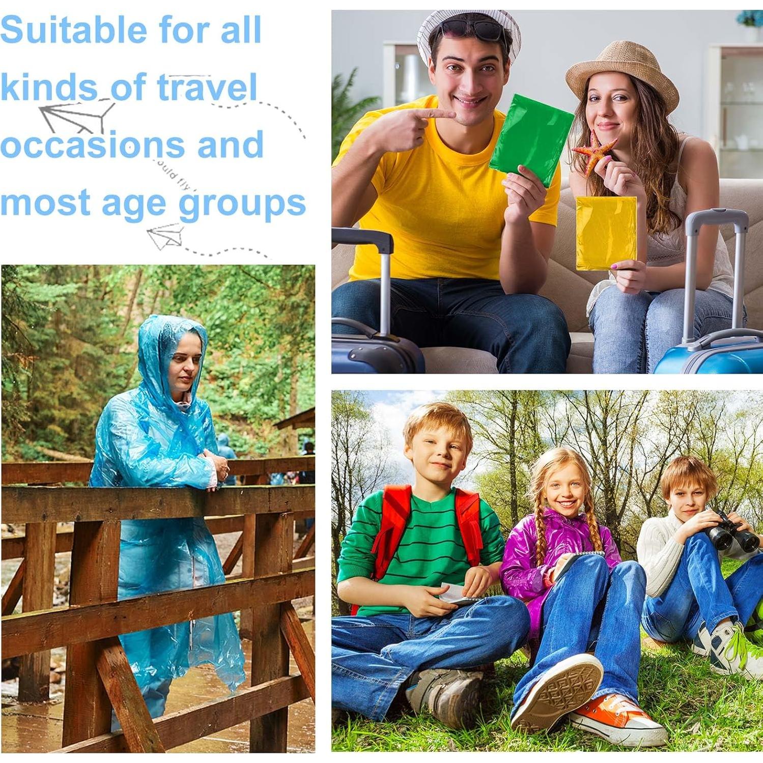 Paquete de 150 Ponchos de Lluvia Desechables Handepo Adultos