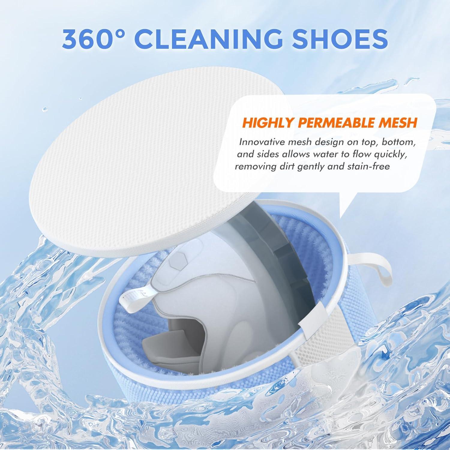 Bolsa de Lavado de Zapatos Teletrogy 2 Pcs Reutilizables Azul
