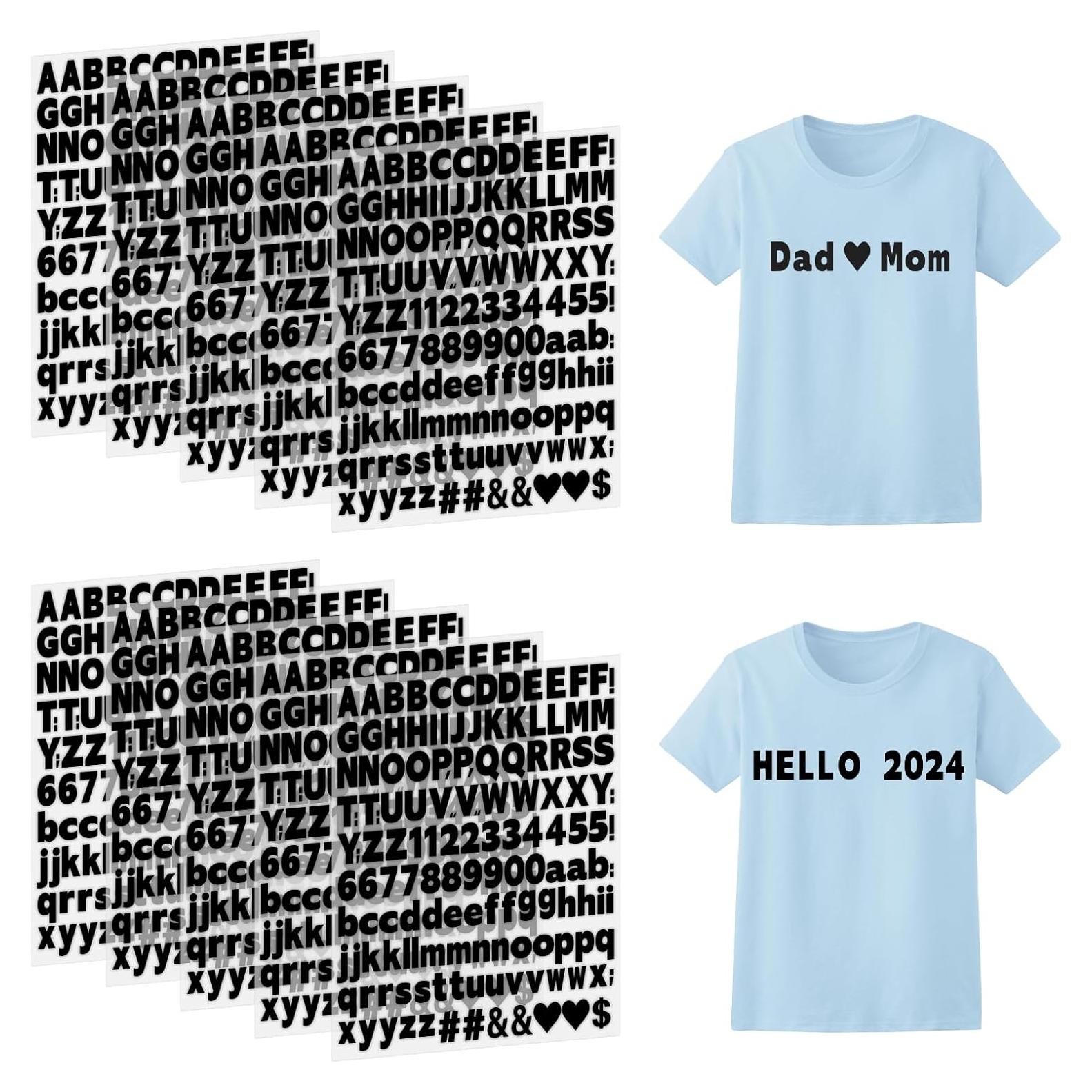 Juego de Letras y Números de Planchar Craftizon - 1510 Piezas