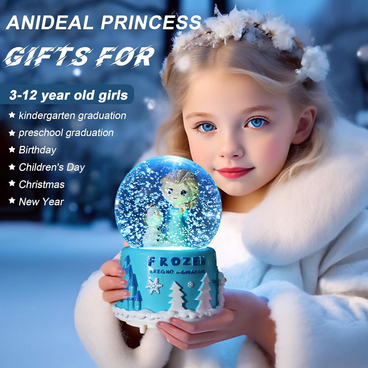 Globo de Nieve Musical UNIMIW Princesa 12 cm LED