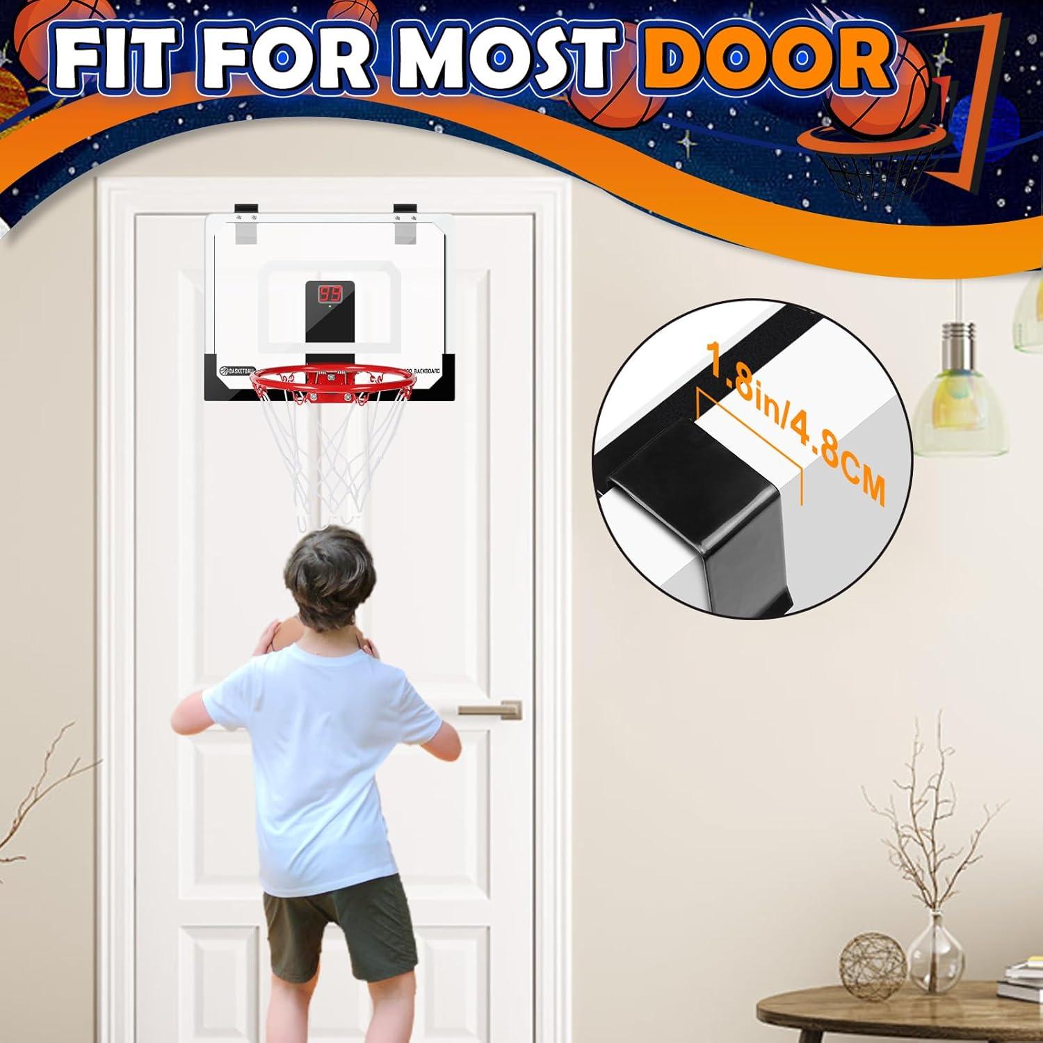 Aro de Baloncesto Mini Amarlozn 9" con Tablero y 4 Balones