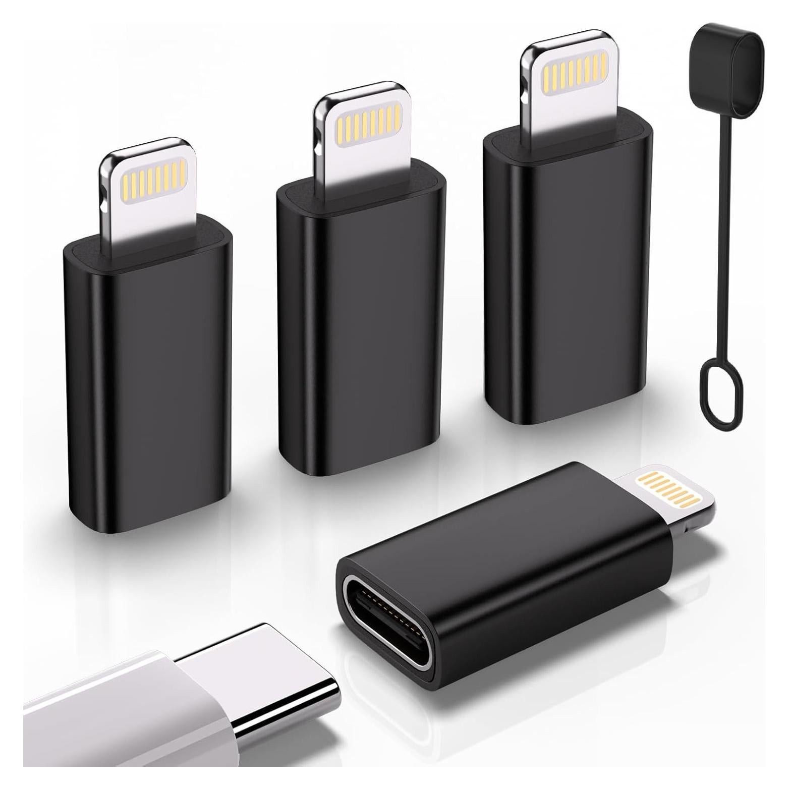 Adaptador USB C a Lightning Thousover 4 Pack Carga Rápida