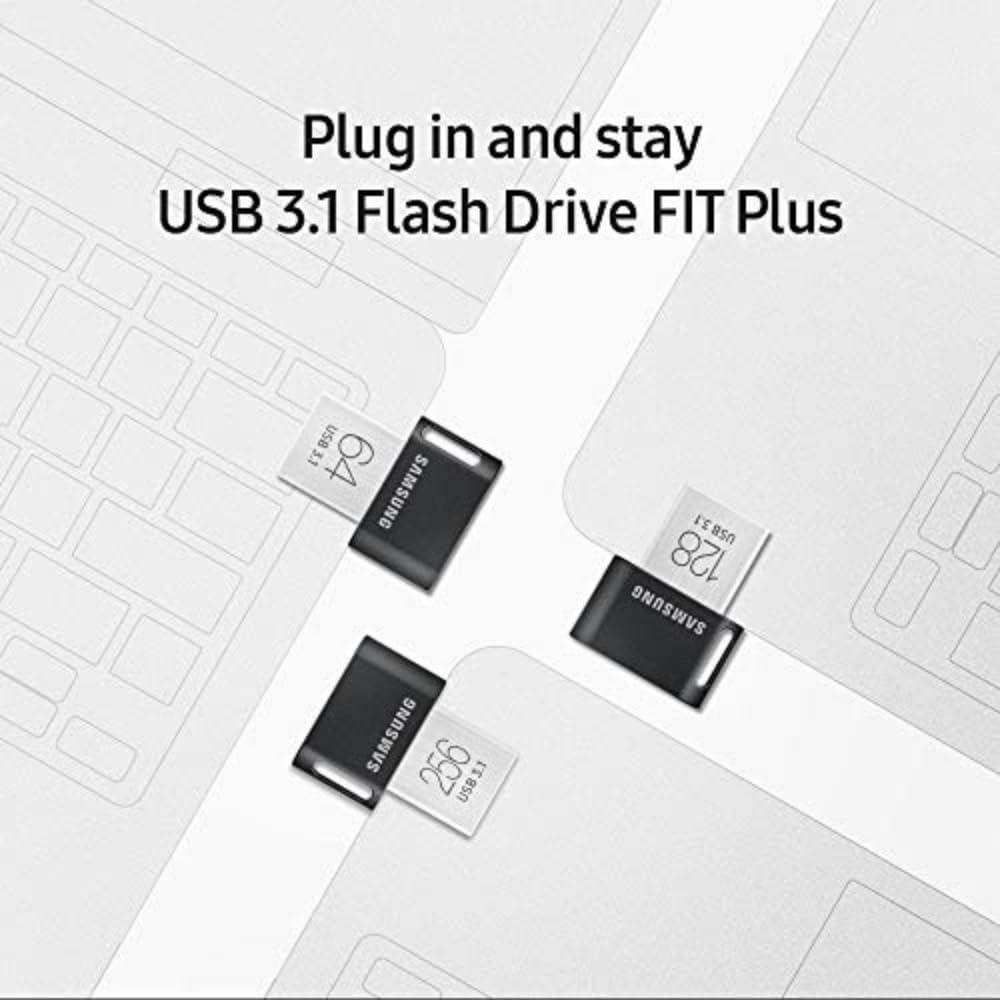 Unidad Flash USB 3.1 Samsung FIT Plus 64GB Negro Plata