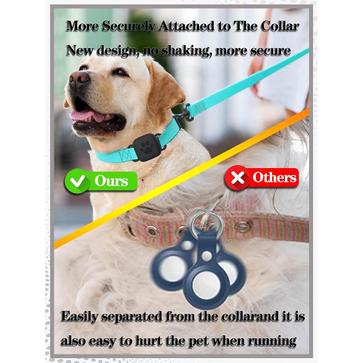 Soporte de Collar de Perro Rzttwl para Tile Mate 2022-2024 Negro