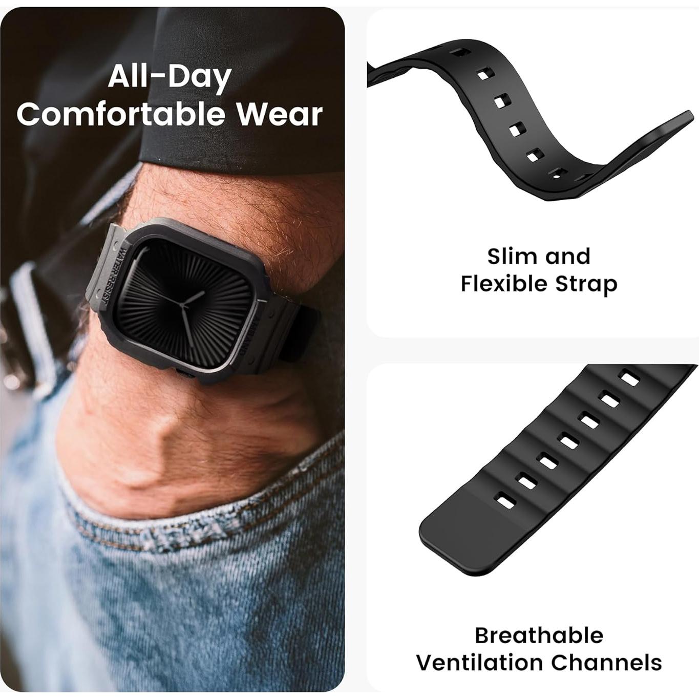 Banda y Funda Resistente amBand E1 para Apple Watch 42mm