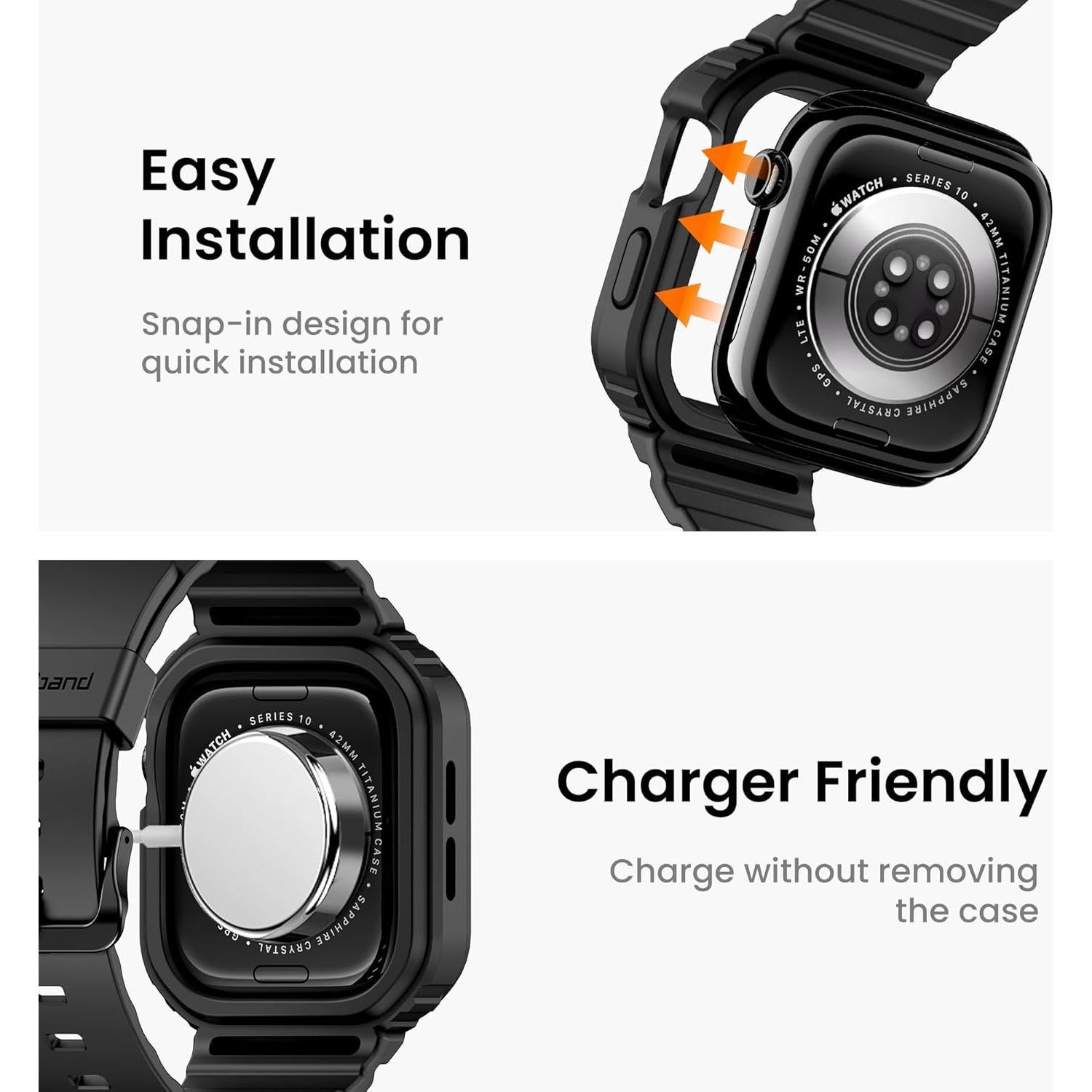 Banda y Funda Resistente amBand E1 para Apple Watch 42mm