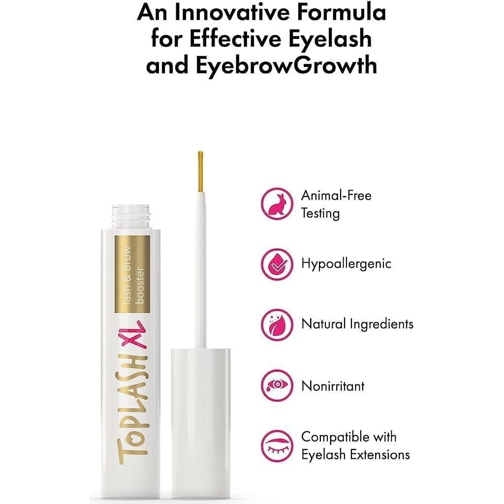 Suero Potenciador de Pestañas y Cejas Toplash 6 ml
