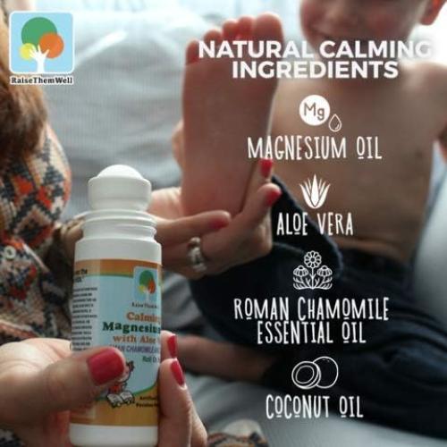 Aceite de Magnesio Roll-On Raise Them Well 88.72 ml Calmante