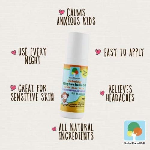 Aceite de Magnesio Roll-On Raise Them Well 88.72 ml Calmante