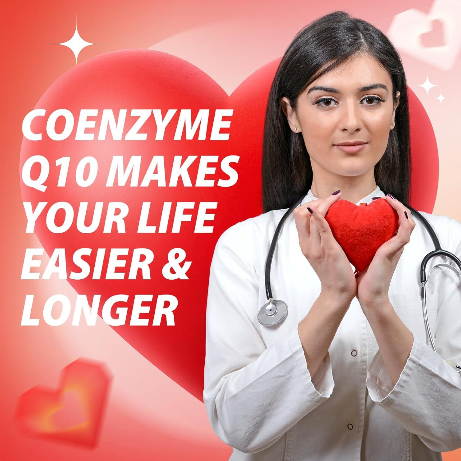 Suplemento CoQ10 400mg Leozmr con PQQ y Omega-3 120 Cápsulas