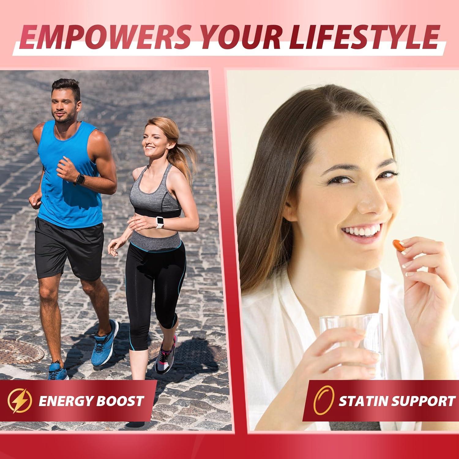 Suplemento CoQ10 400mg Leozmr con PQQ y Omega-3 120 Cápsulas