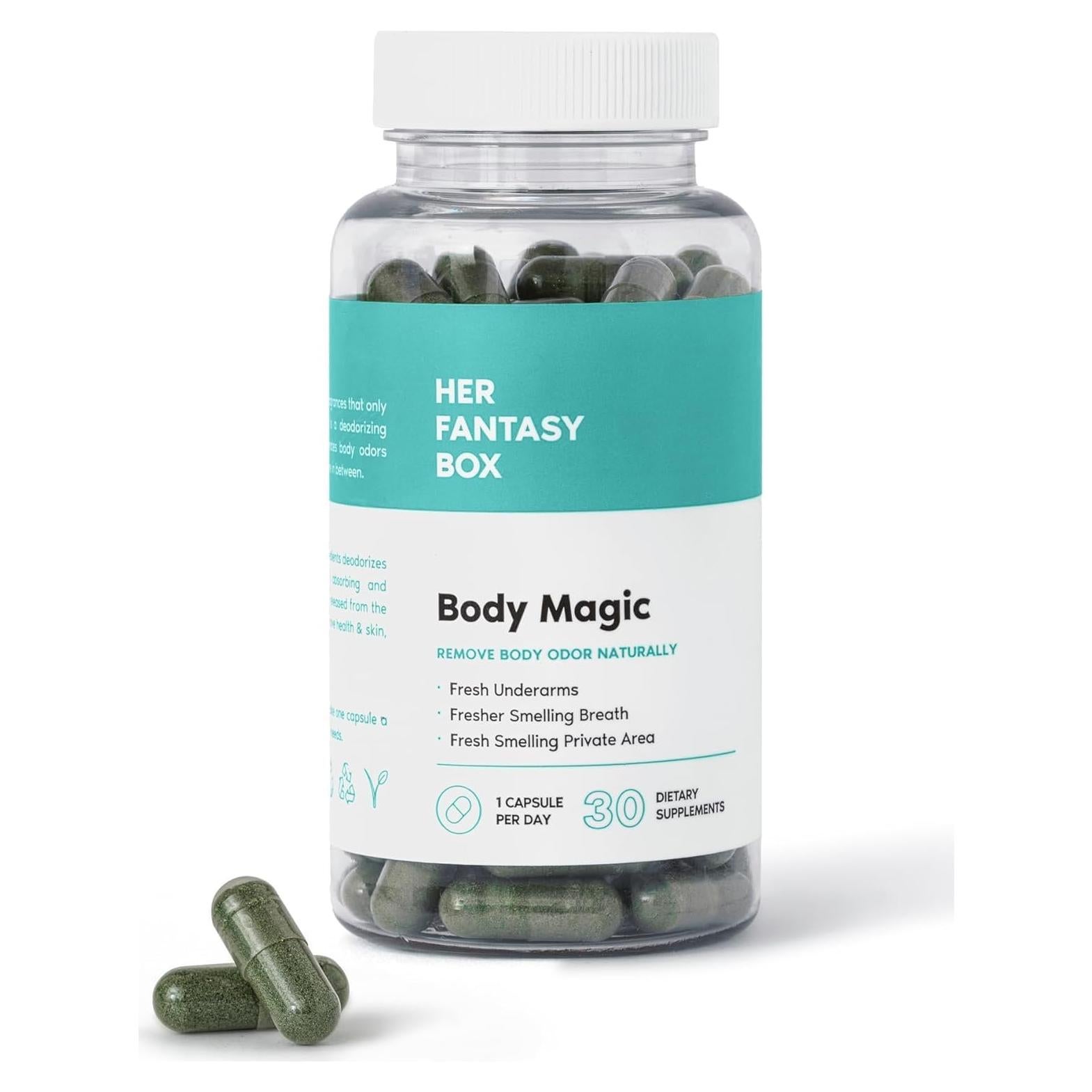 Cápsulas de Clorofila Body Magic - 30 Veganas para Desintoxicación