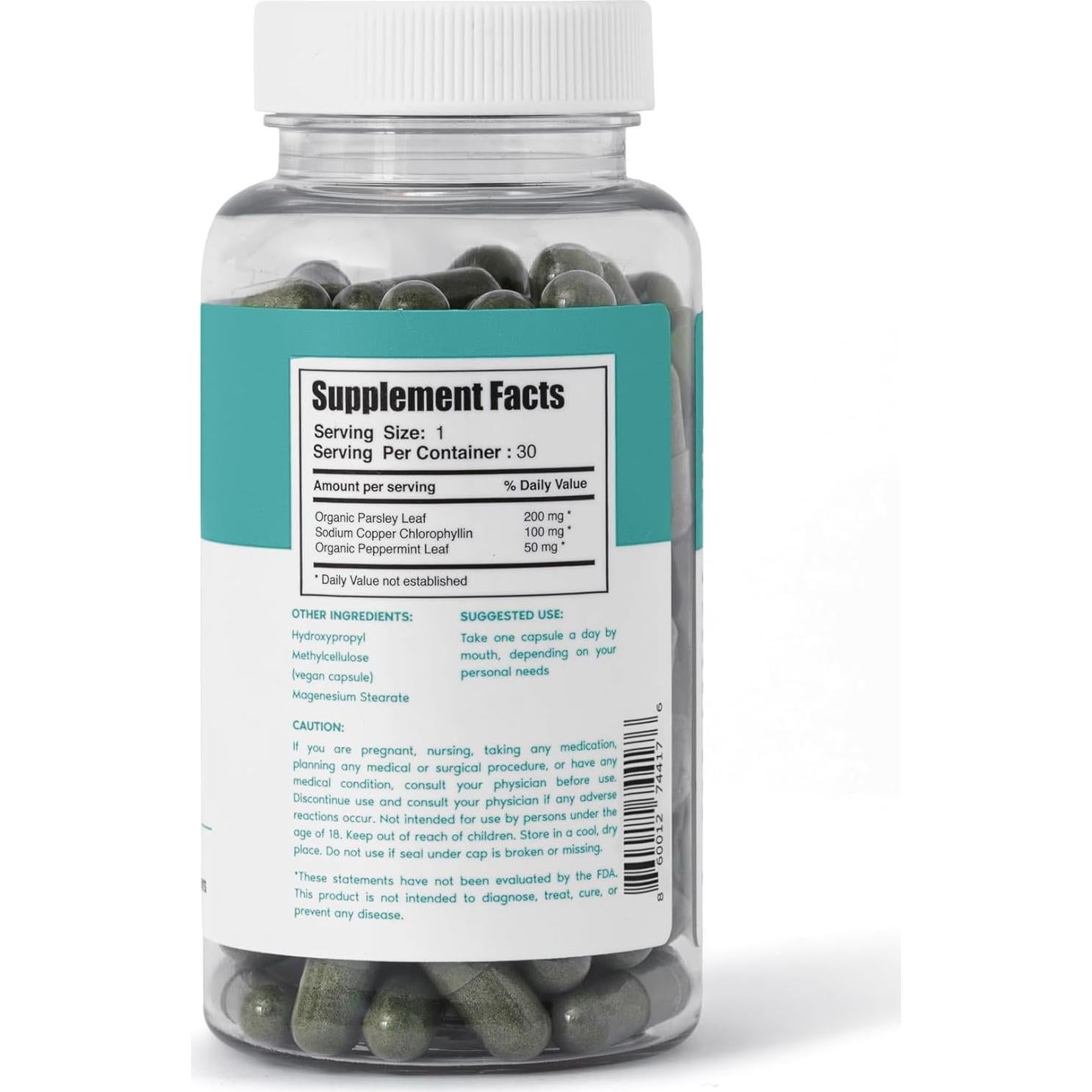 Cápsulas de Clorofila Body Magic - 30 Veganas para Desintoxicación