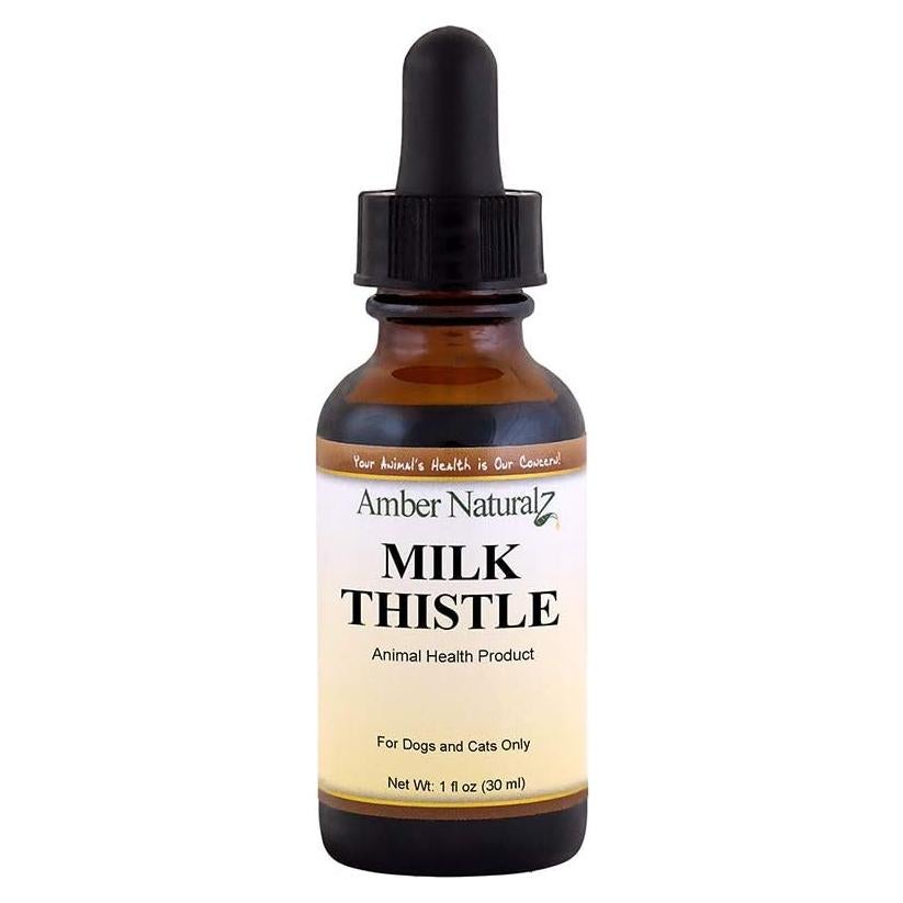 Suplemento Herbal Cardo Mariano Amber NaturalZ 30 ml para Mascotas