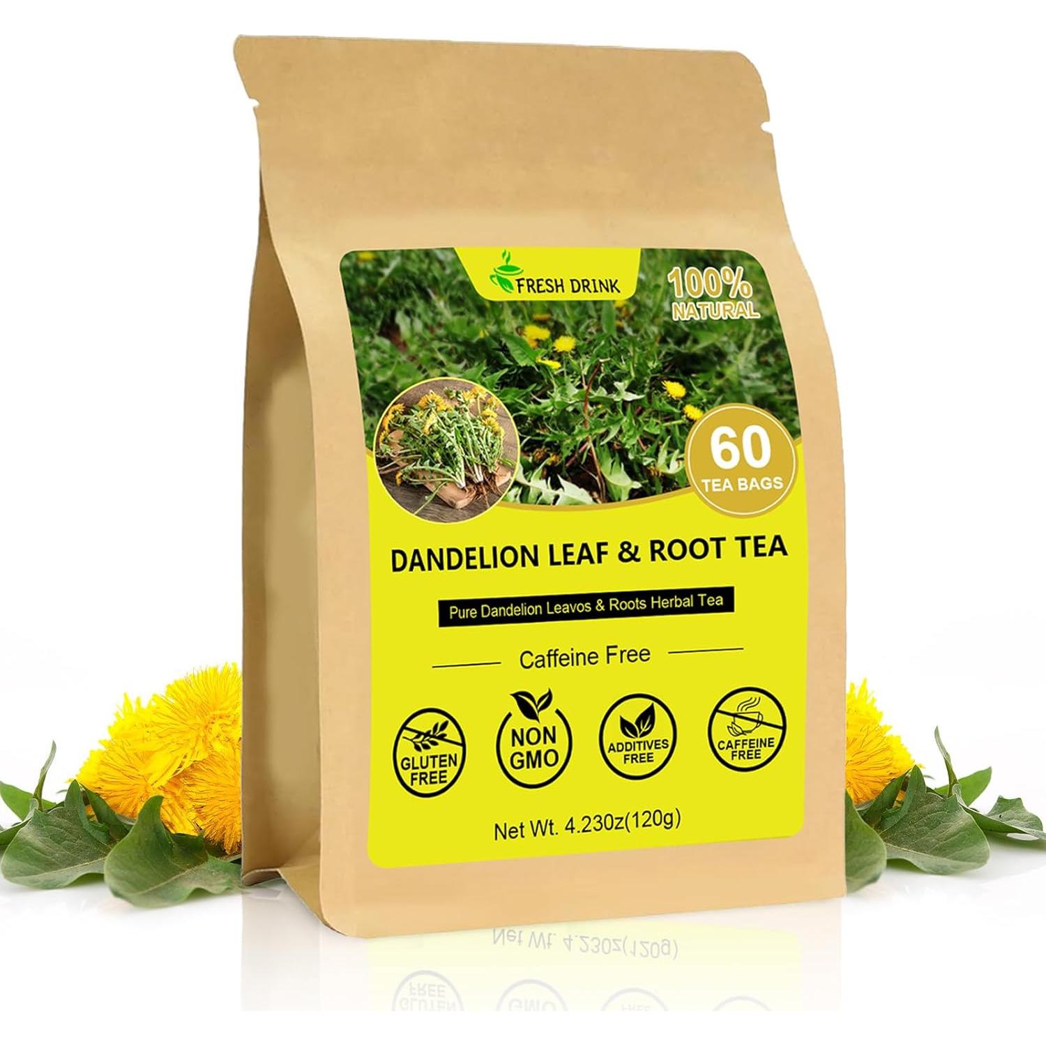 Té de Diente de León 100% Puro Genérico - 60 Bolsitas