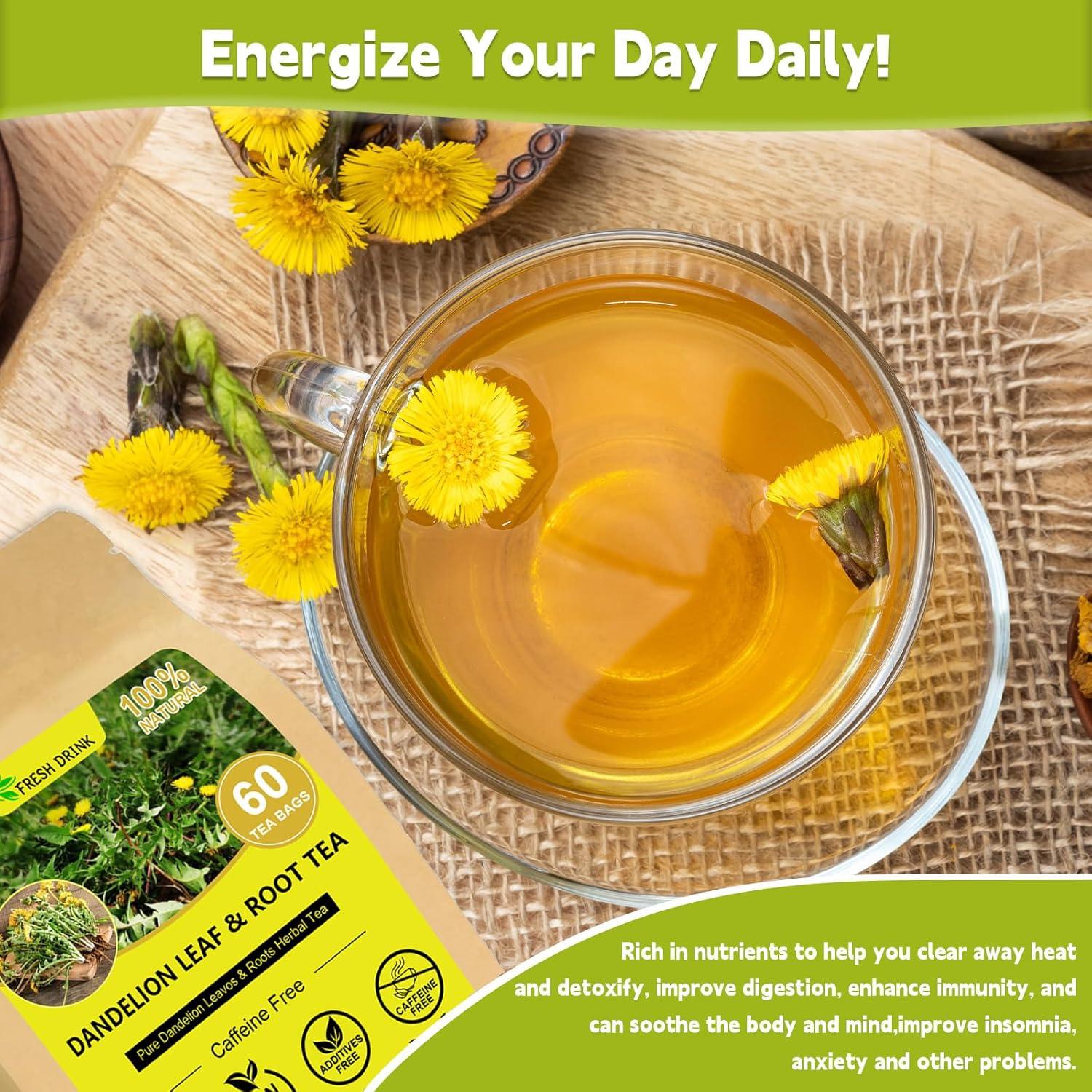 Té de Diente de León 100% Puro Genérico - 60 Bolsitas