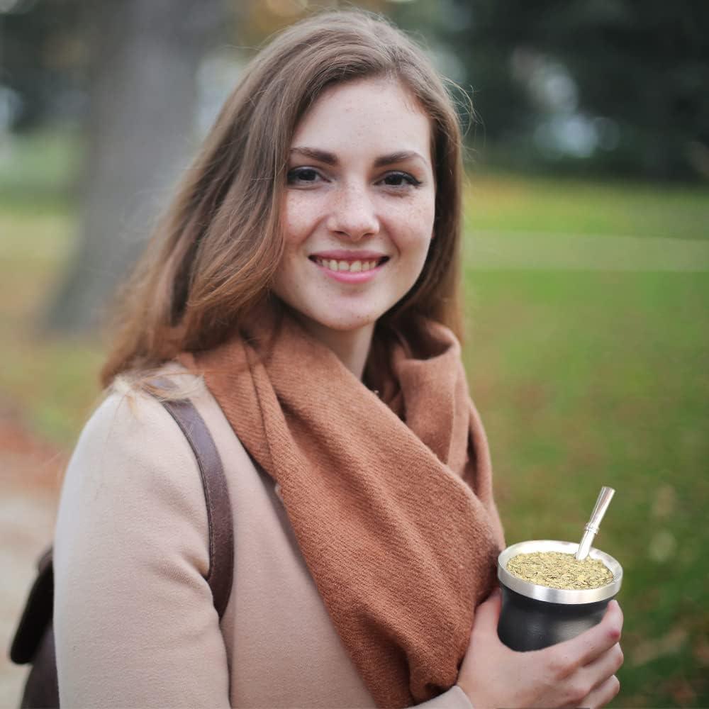 Taza de Yerba Mate Beruth 8oz Acero Inoxidable Doble Pared