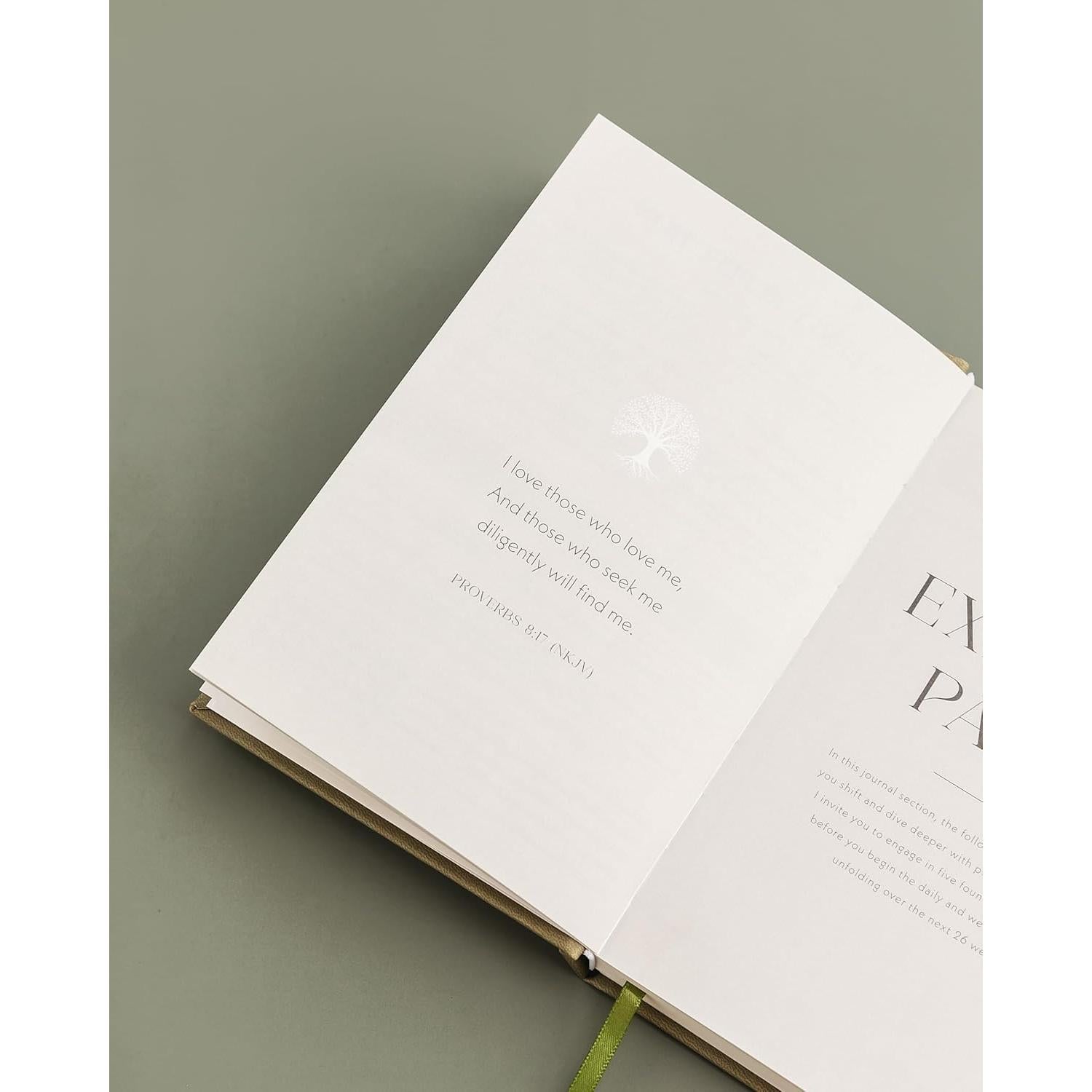 Diario de Oración Diaria A5 Heavenly Finds - Verde Oliva