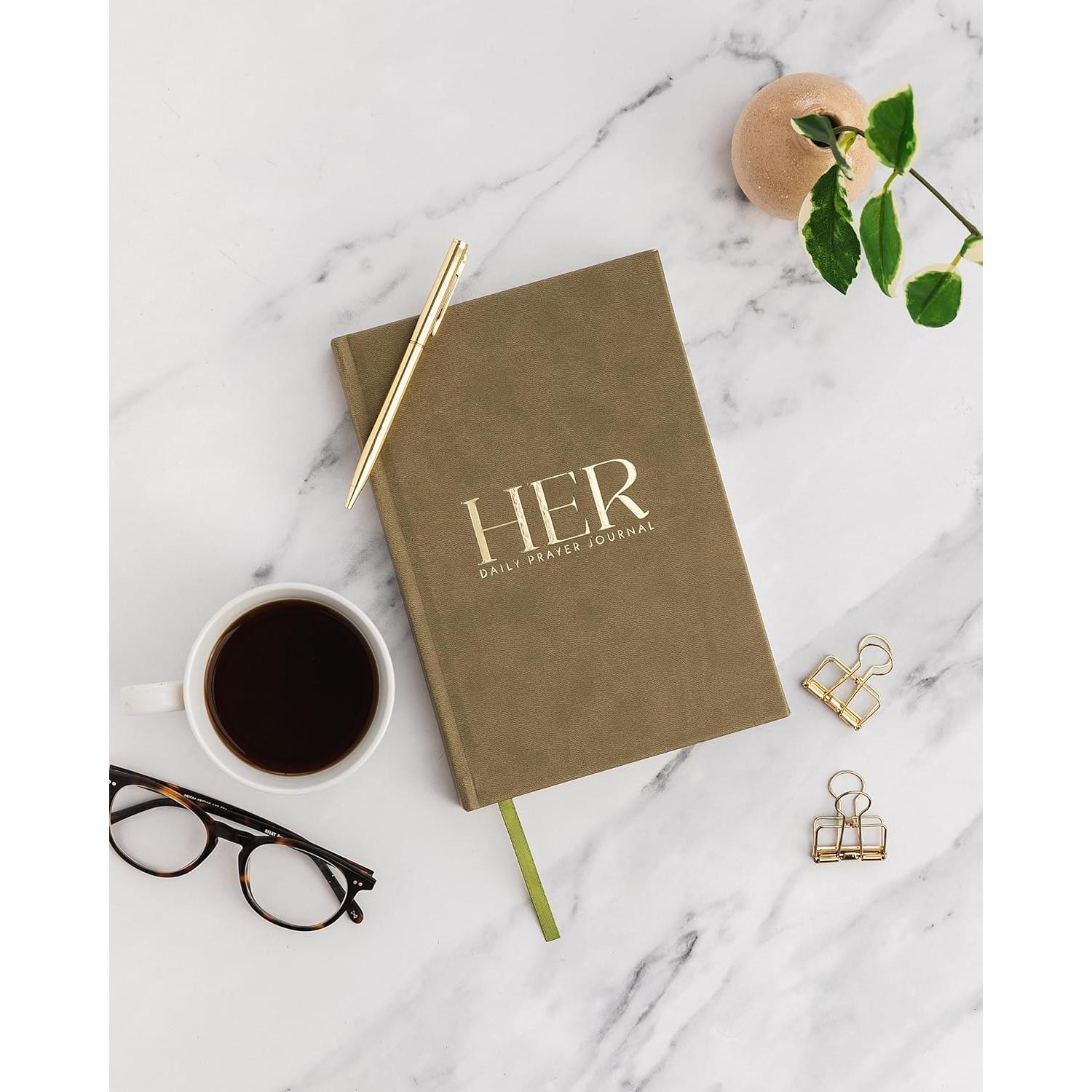 Diario de Oración Diaria A5 Heavenly Finds - Verde Oliva