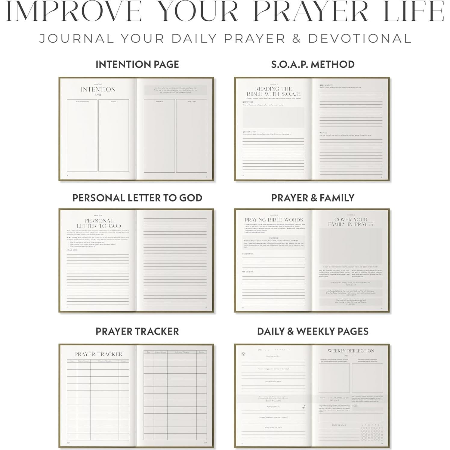 Diario de Oración Diaria A5 Heavenly Finds - Verde Oliva