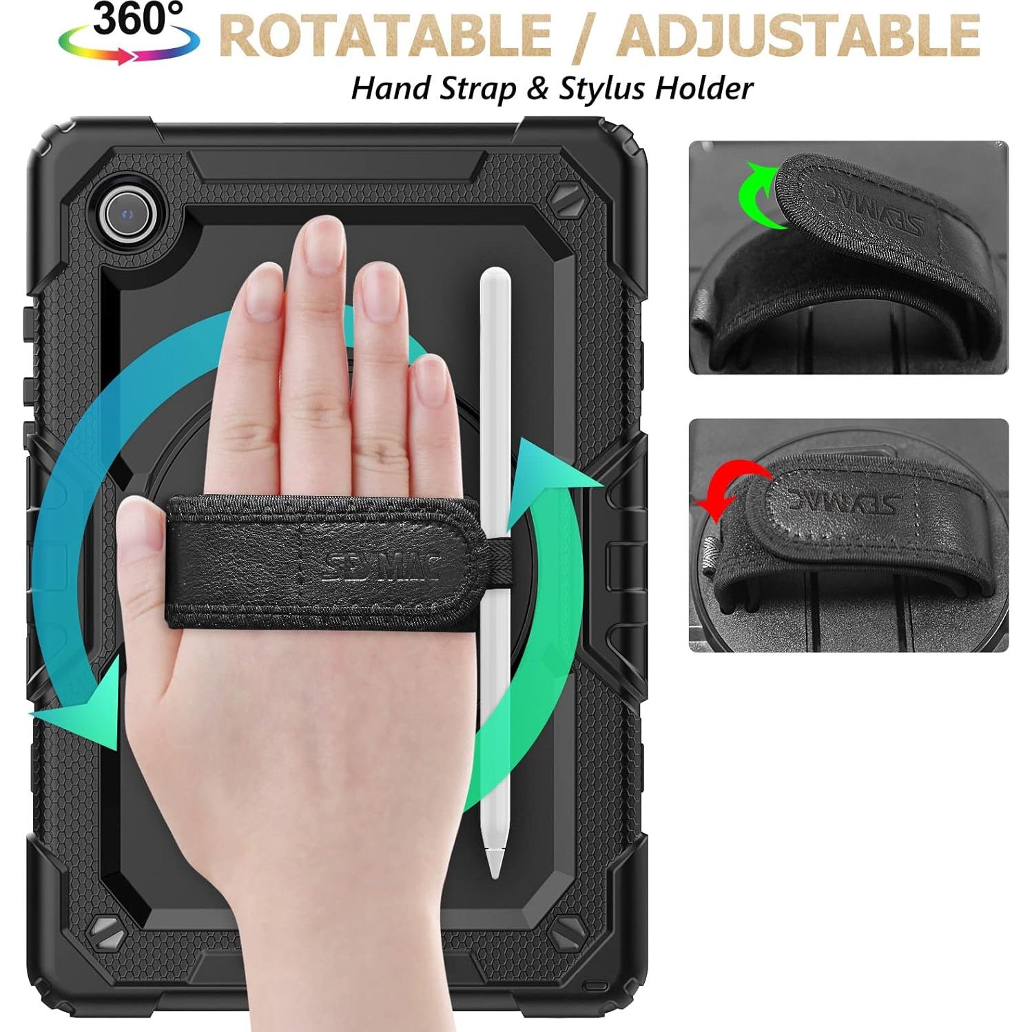 Estuche SEYMAC para Samsung Galaxy Tab A8 10.5" Negro