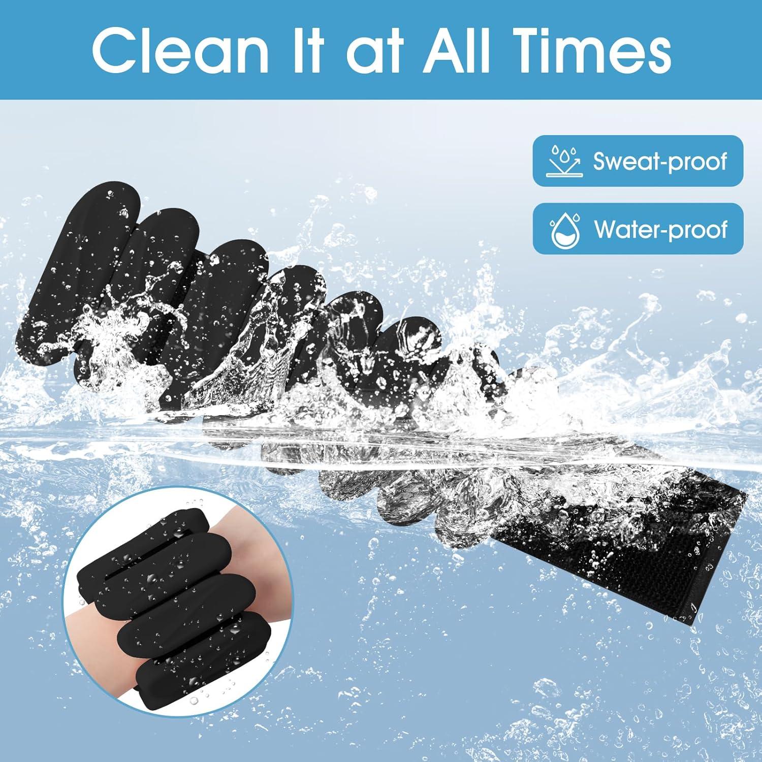 Pesas de Muñeca Ajustables MESUADESI 0.91kg 2Pack Silicona