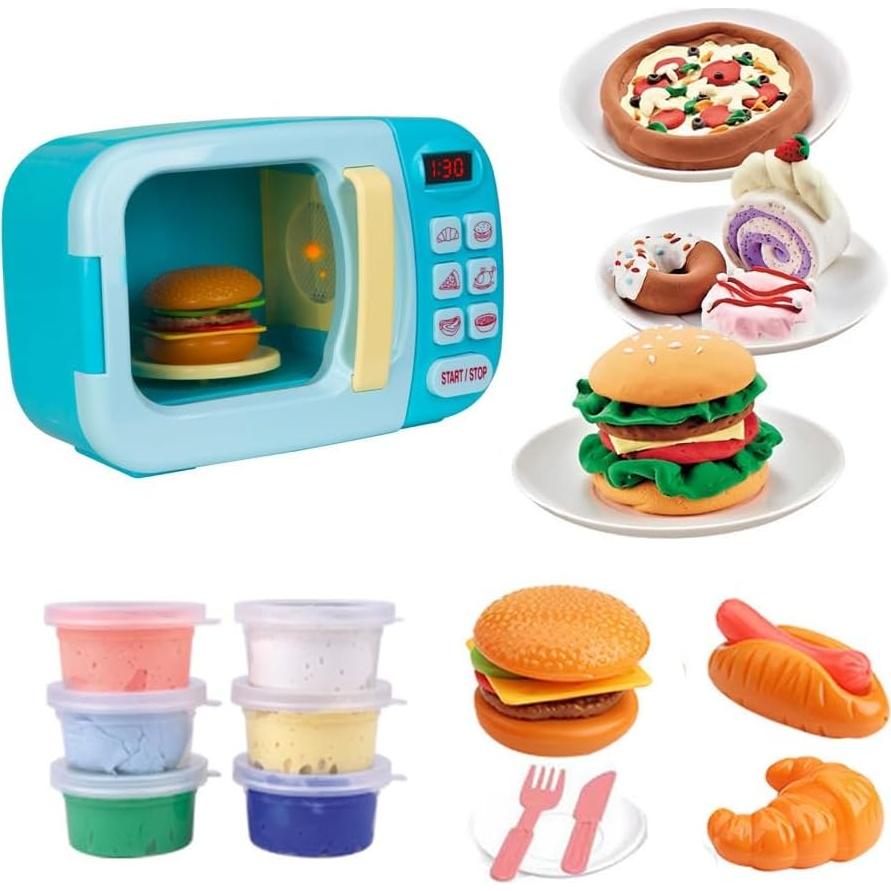 Juego de Cocina de Juguete Microondas Shenzhenshimeinaier 6 Colores