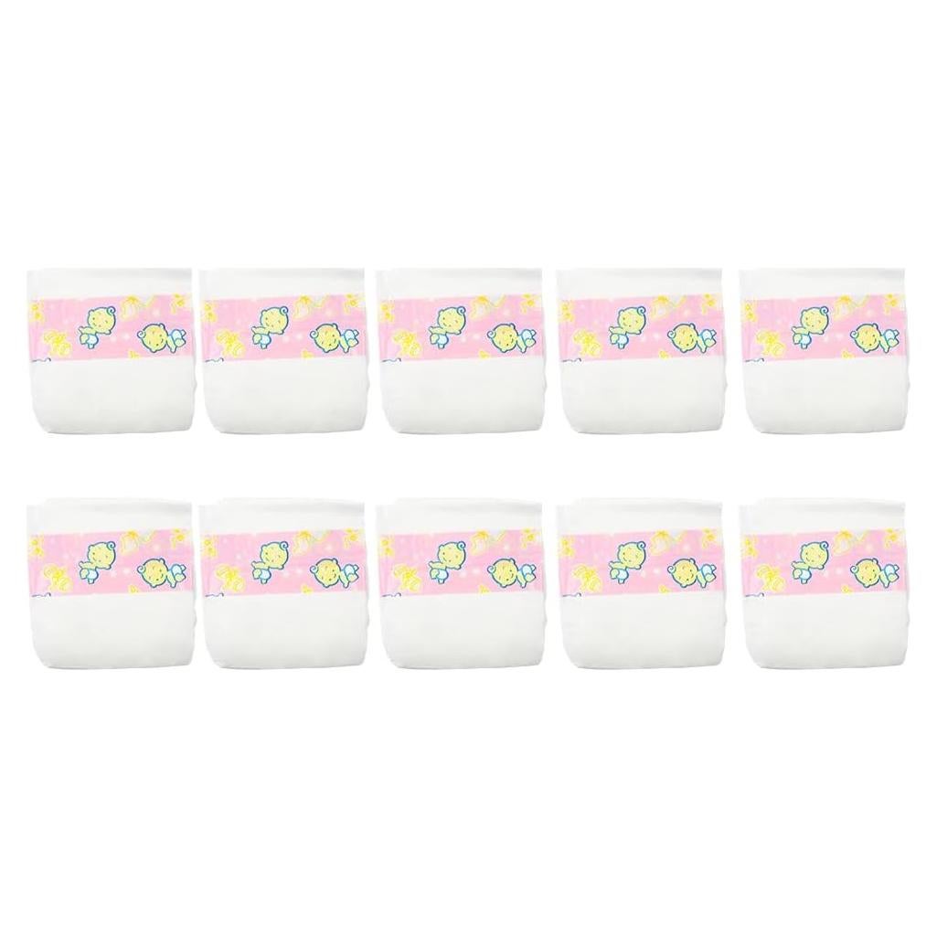 Paquete de 10 Pañales para Muñecas Reborn CHAREX 18-22"