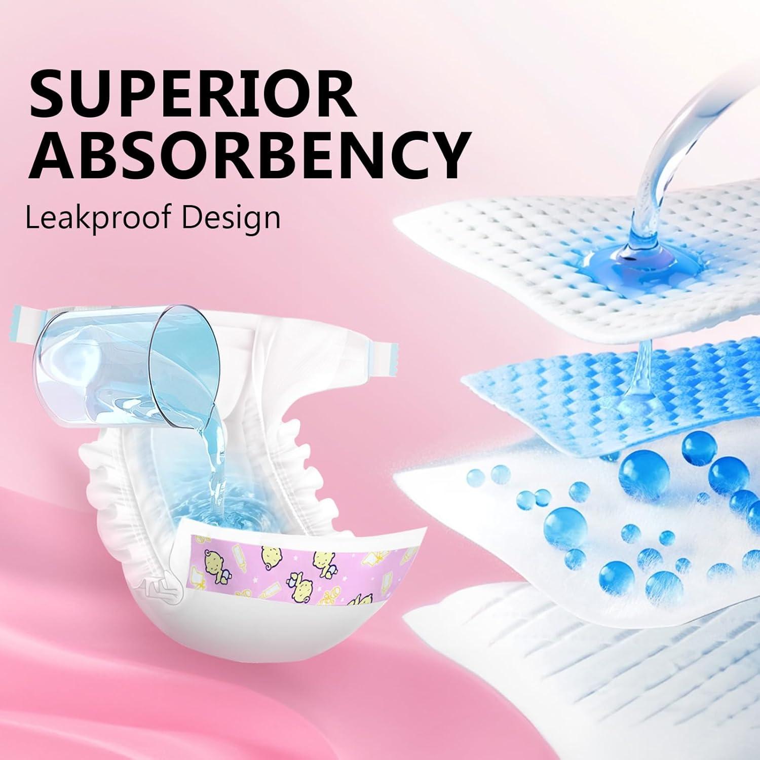 Paquete de 10 Pañales para Muñecas Reborn CHAREX 18-22"