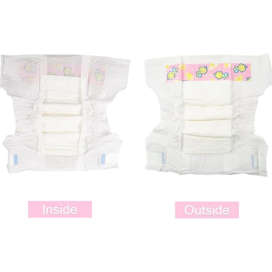 Paquete de 10 Pañales para Muñecas Reborn CHAREX 18-22"