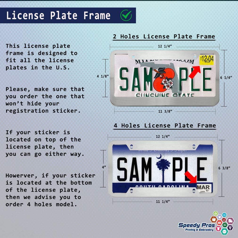 Marco de Placa de Licencia Speedy Pros Capitán América Negro