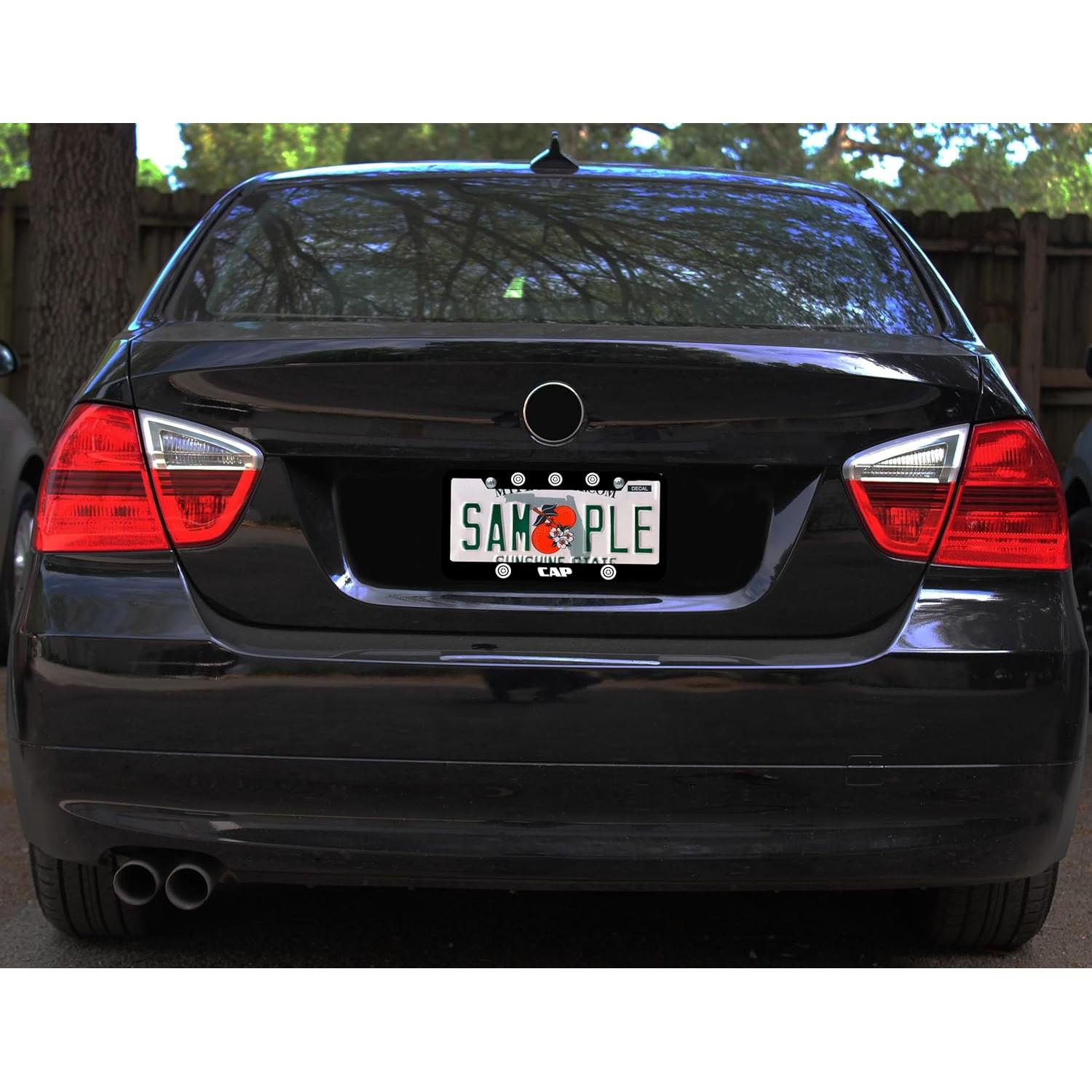 Marco de Placa de Licencia Speedy Pros Capitán América Negro