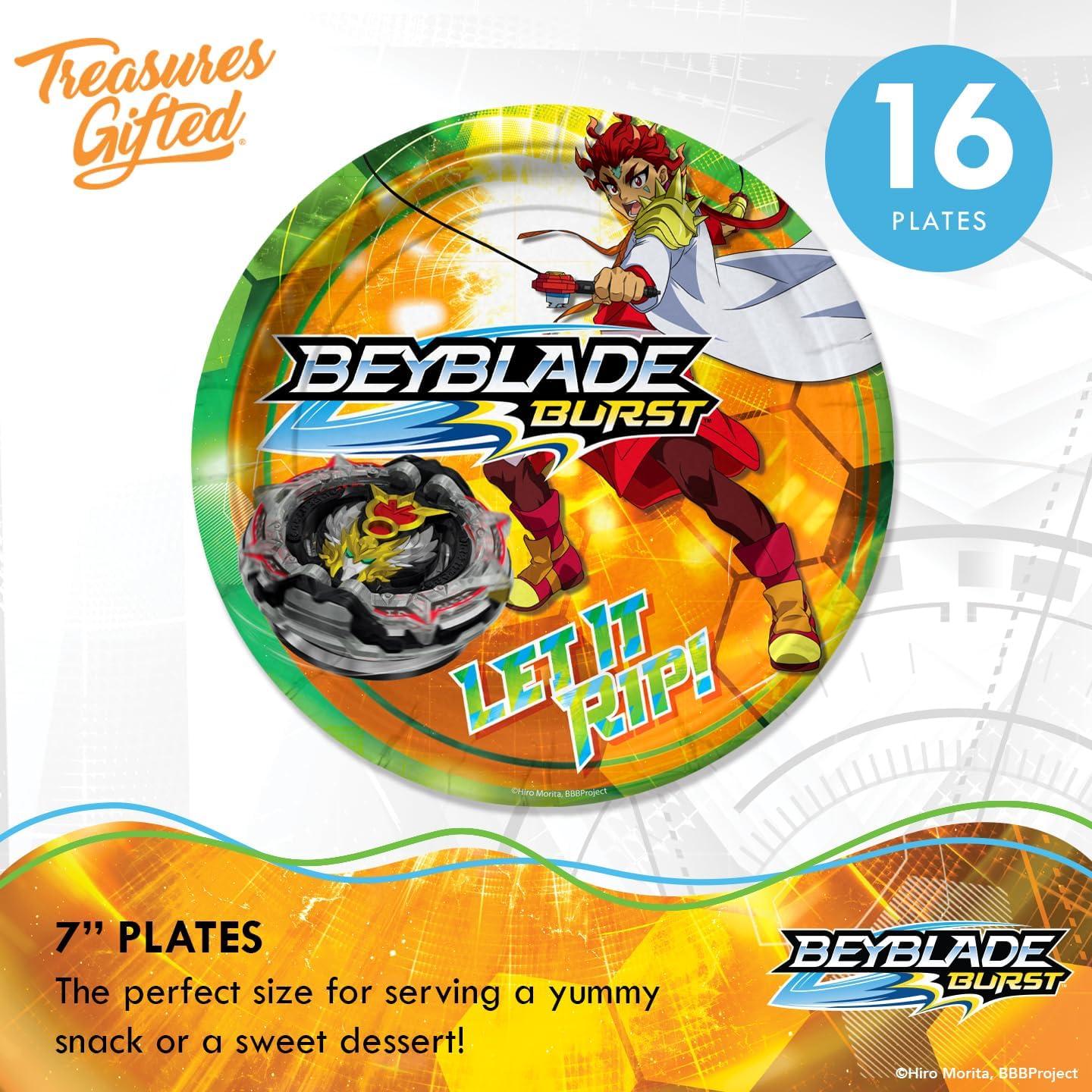 Set de Fiesta BEYBLADE BURST para 16 Invitados - Vajilla y Decoraciones