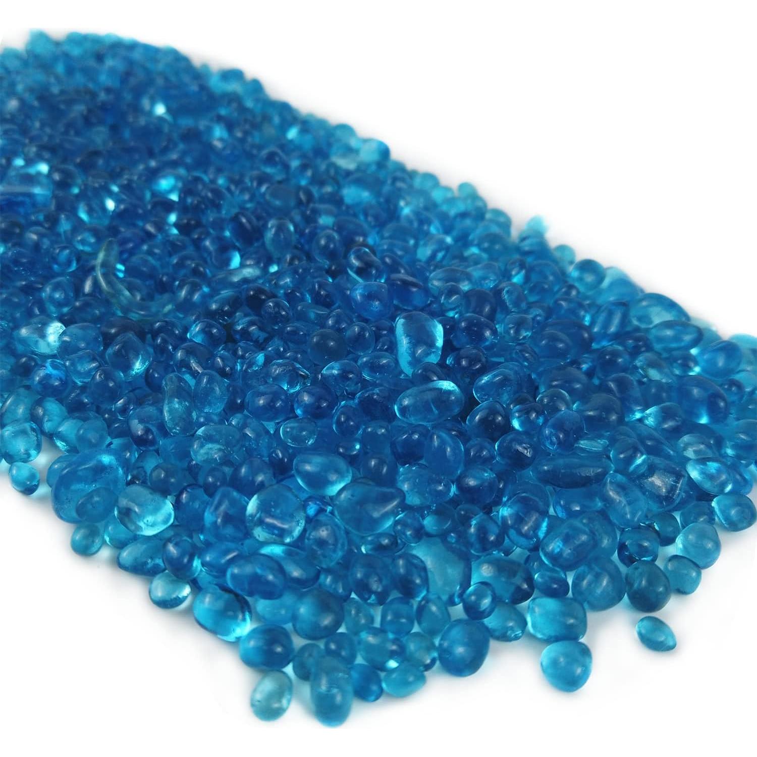 Perlas de vidrio decorativas Lustering 3-6mm Azul Marino 454g