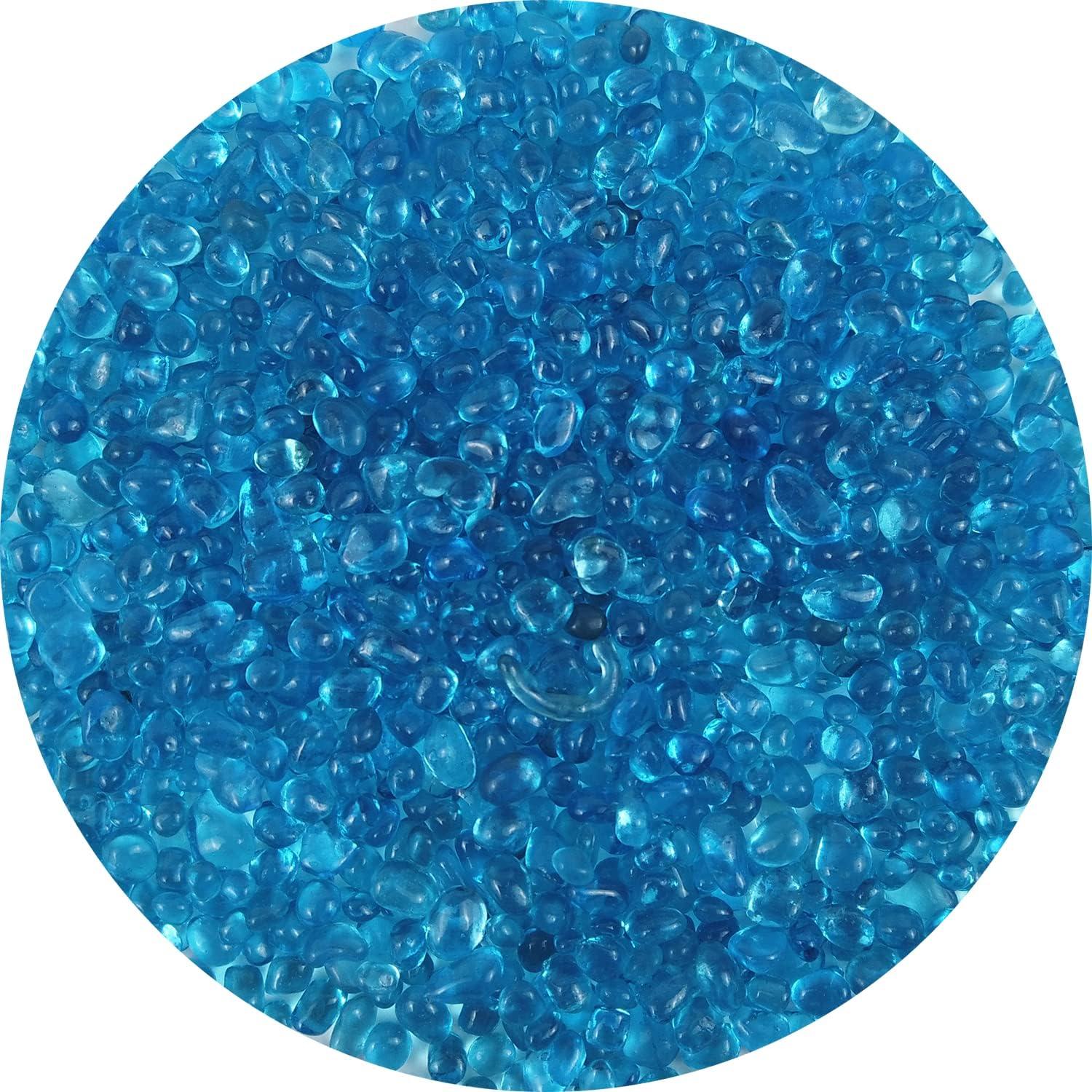 Perlas de vidrio decorativas Lustering 3-6mm Azul Marino 454g