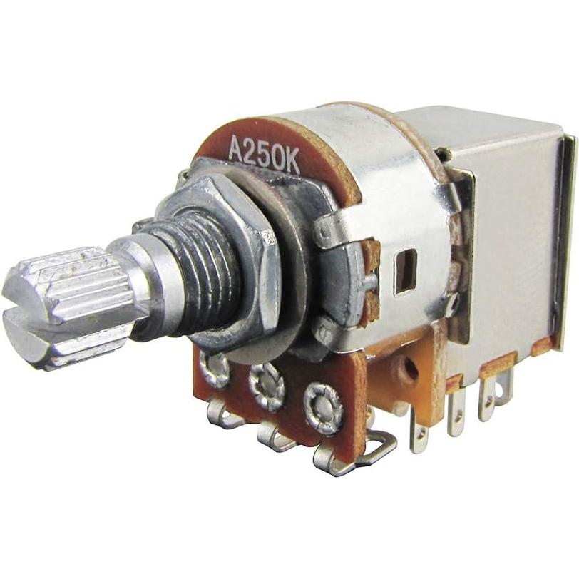 Potenciómetros de Guitarra FLEOR Push Pull A250K 15mm