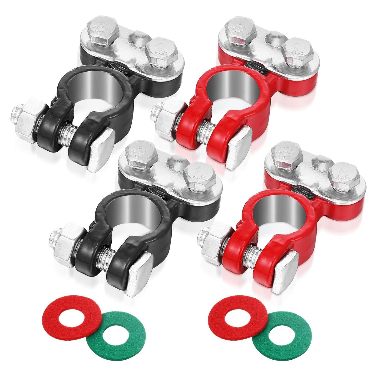 Juego de Conectores de Batería Tallew 4 Piezas Galvanizados