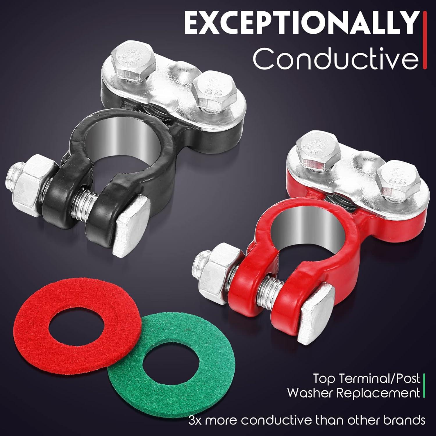 Juego de Conectores de Batería Tallew 4 Piezas Galvanizados